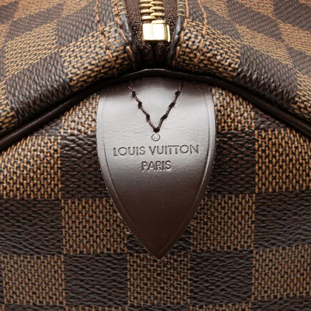 Louis Vuitton Damier Ebene Speedy 30 Satchel